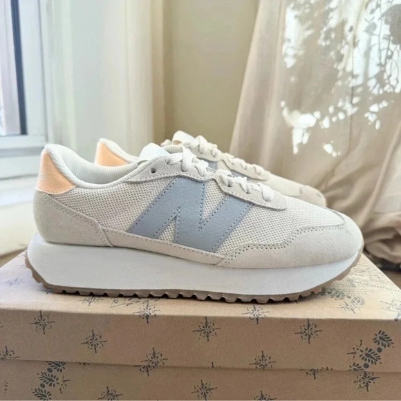 New Balance Shoes - New Balance 237 Sneakers Shoes in Angora Light Mango Womens 8.5